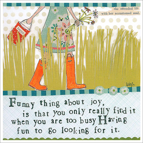 Funny thing about joy