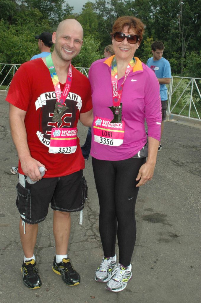 Lori & Leif, Women's Running Half Marathon - August 2012