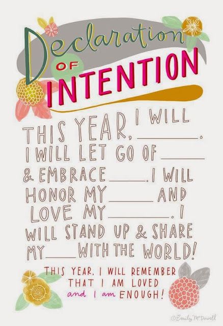 Declaration of intention